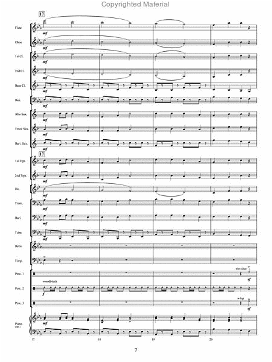 The Twelve Songs of Christmas Concert Band scores gallery preview page 6