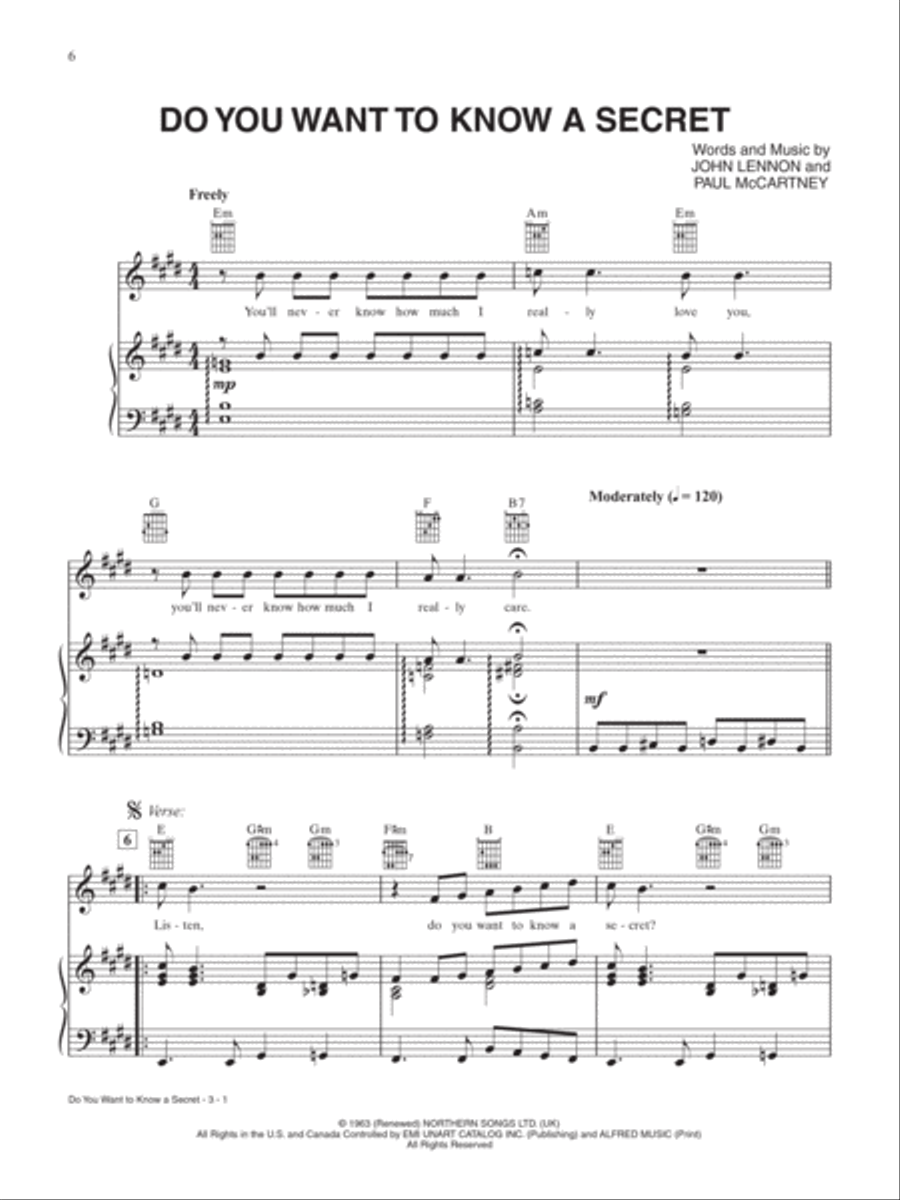 Piano Play-Along -- The British Invasion Piano, Vocal scores gallery preview page 5