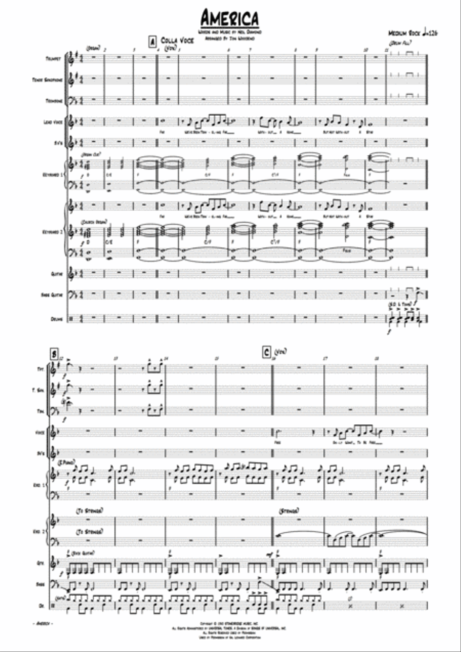 America Choir scores gallery preview page 5