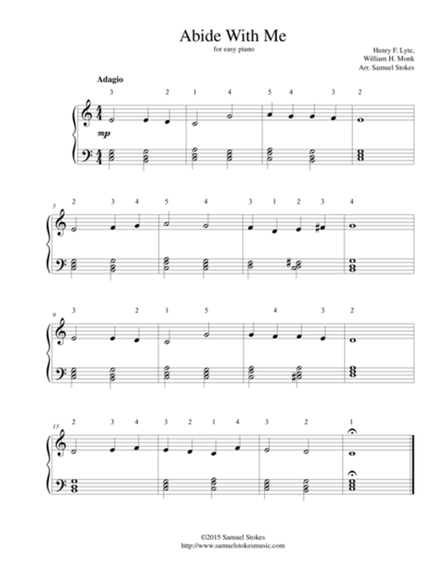 Abide With Me - for easy piano image number null