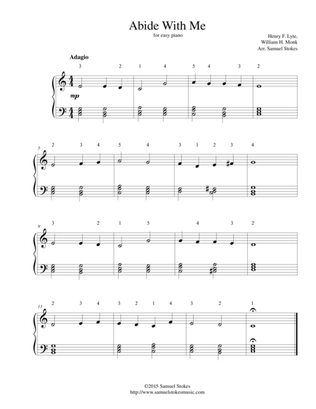 Abide With Me - for easy piano