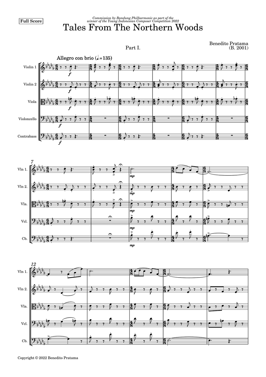 Tales From The Northern Woods Chamber Music scores gallery preview page 3