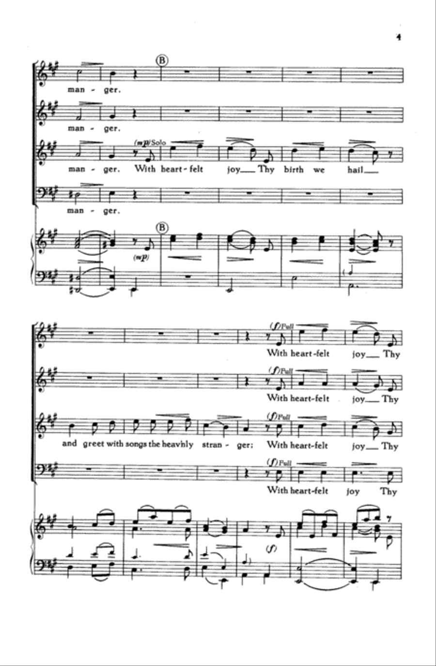 Thou Child Divine 4-Part scores gallery preview page 5