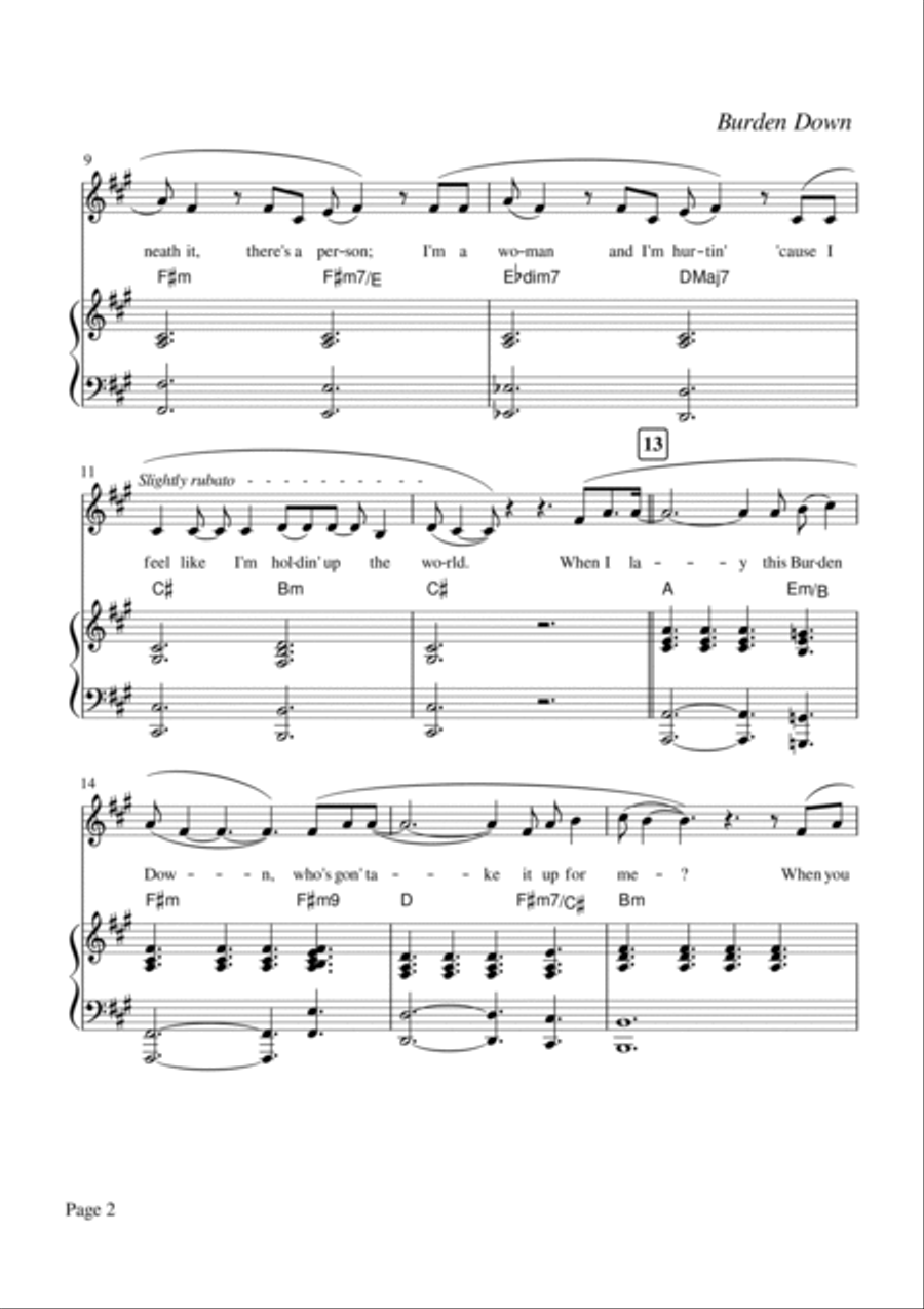 Burden Down Burden Down A Cappella scores gallery preview page 2