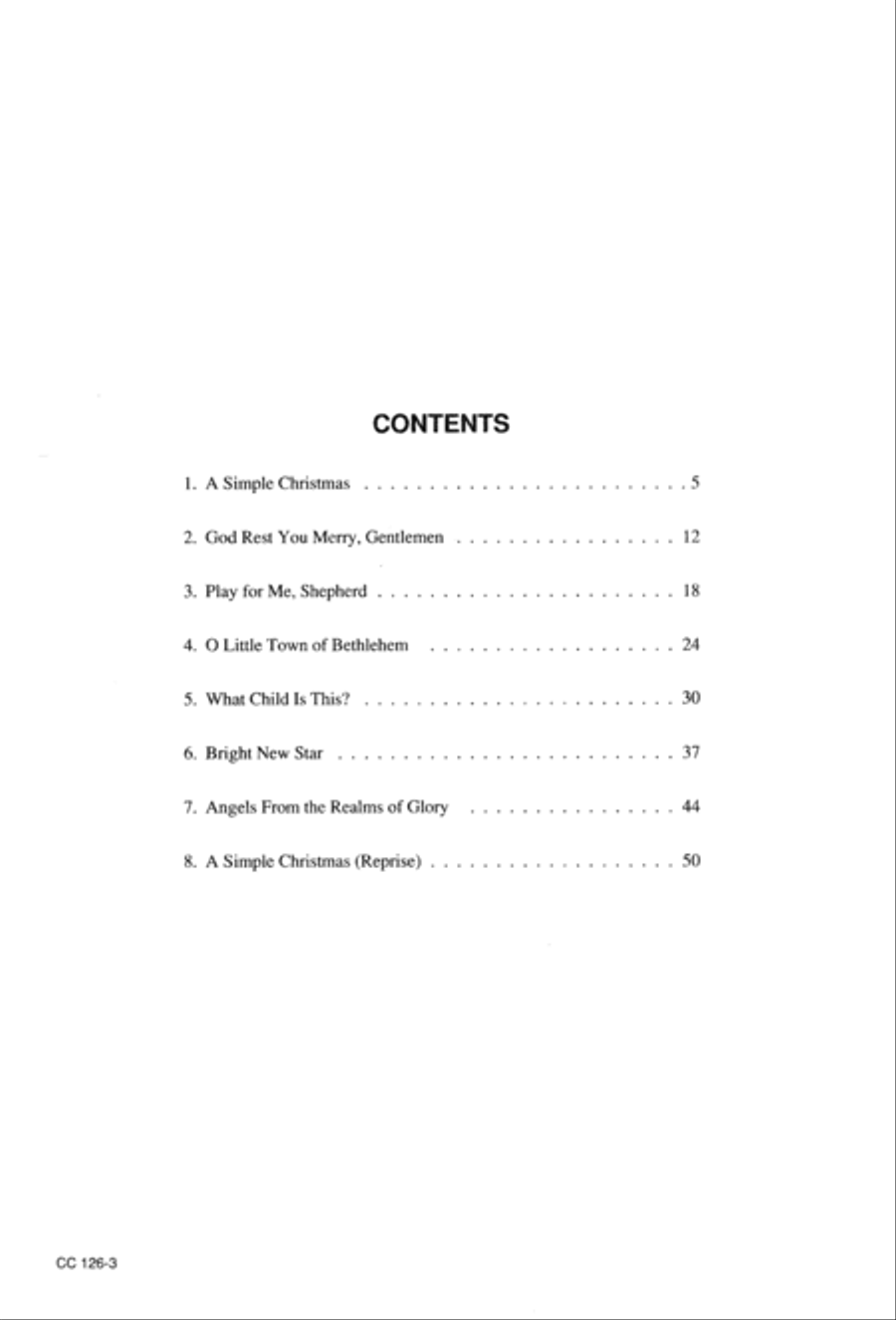 A Simple Christmas 3-Part scores gallery preview page 5