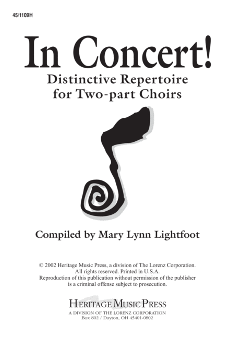 In Concert! for 2-part Choirs 2-Part scores gallery preview page 2