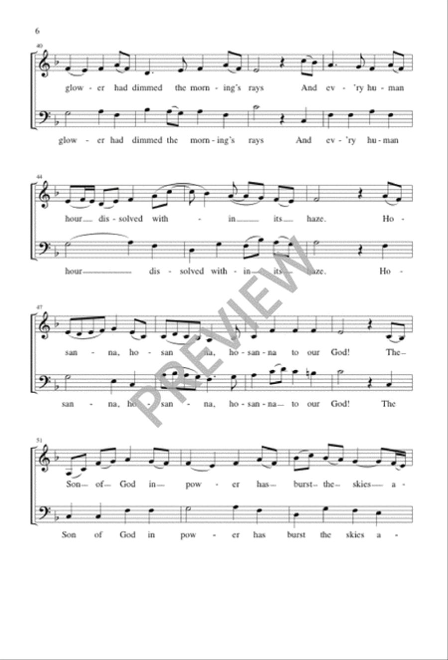 In Gladness and Thanksgiving 4-Part scores gallery preview page 5