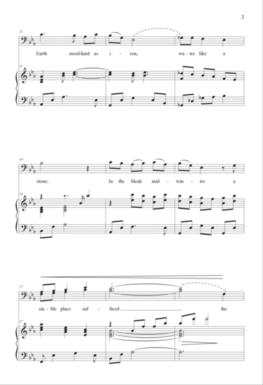 In the Bleak Midwinter In the Bleak Midwinter TB scores gallery preview page 3