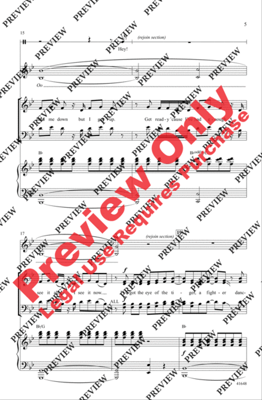 Roar - SoundTrax CD (CD only) Choir scores gallery preview page 5