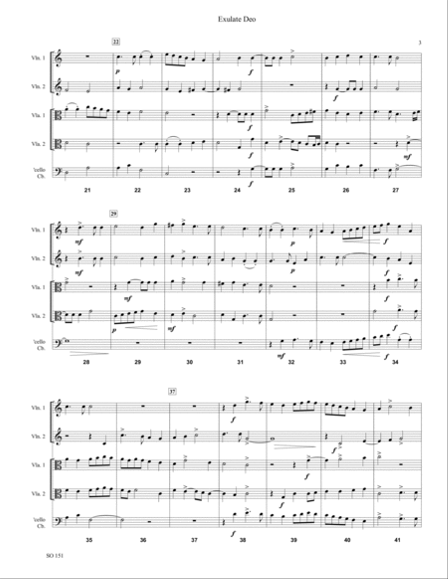 Exulate Deo Exulate Deo String Orchestra scores gallery preview page 3