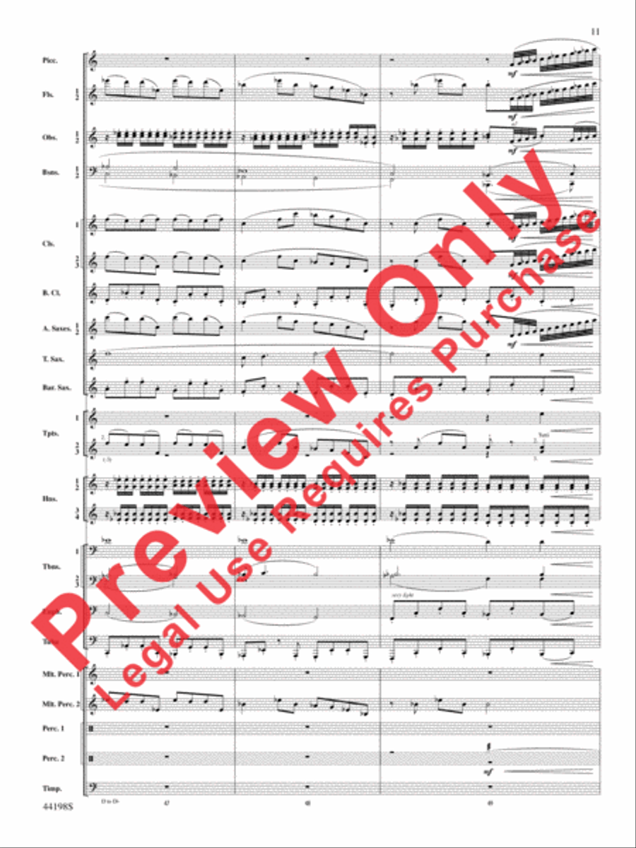 Afterlife Concert Band scores gallery preview page 12
