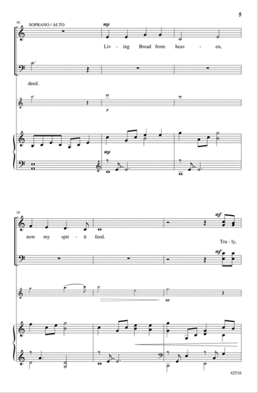 Speak, Lord, in the Stillness 4-Part scores gallery preview page 4