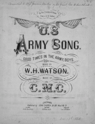 U.S. Army Song. Good Times in the Army, Boys