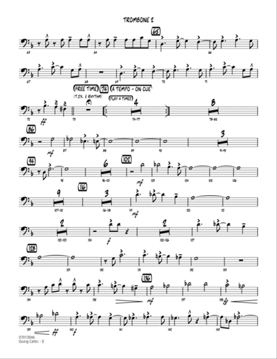 Going Celtic - Trombone 2 Trombone scores gallery preview page 2