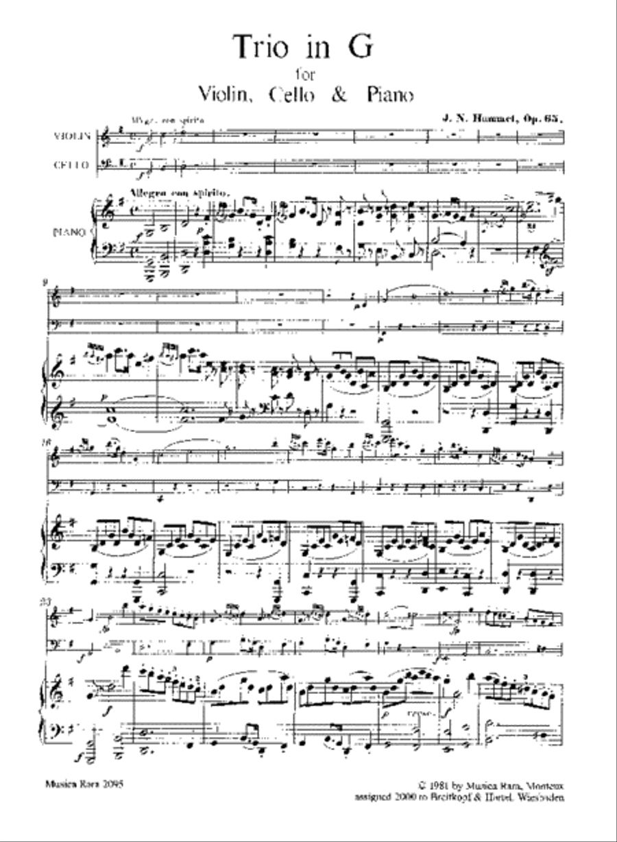 Piano Trio in G major Op. 65 Piano Trio scores gallery preview page 2