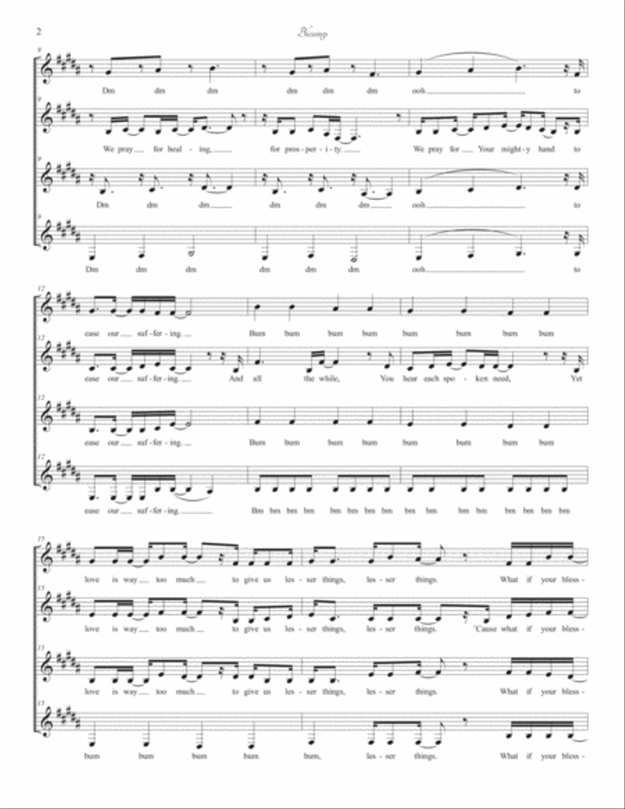 Blessings Blessings SSAA scores gallery preview page 2