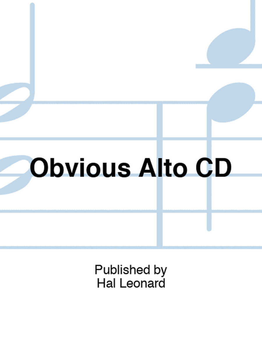Obvious Alto CD