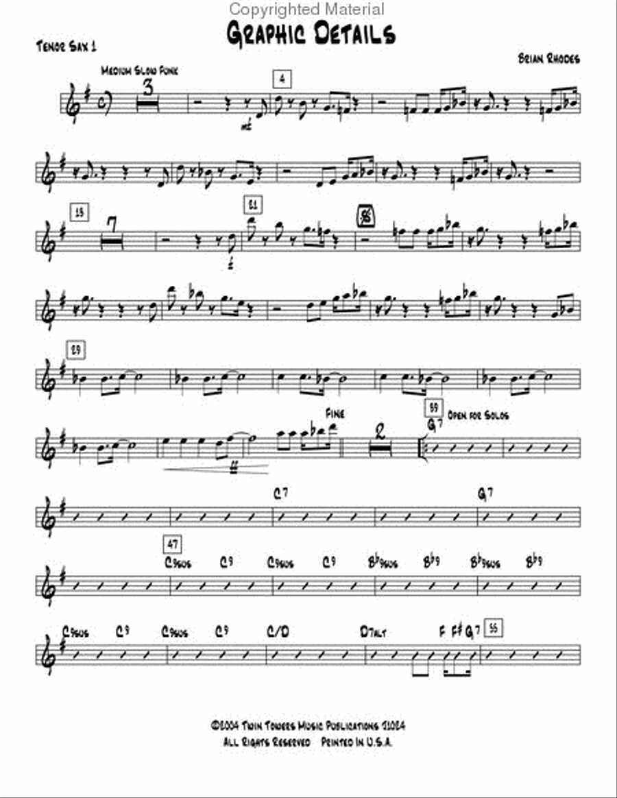 Graphic Details Jazz Ensemble scores gallery preview page 20