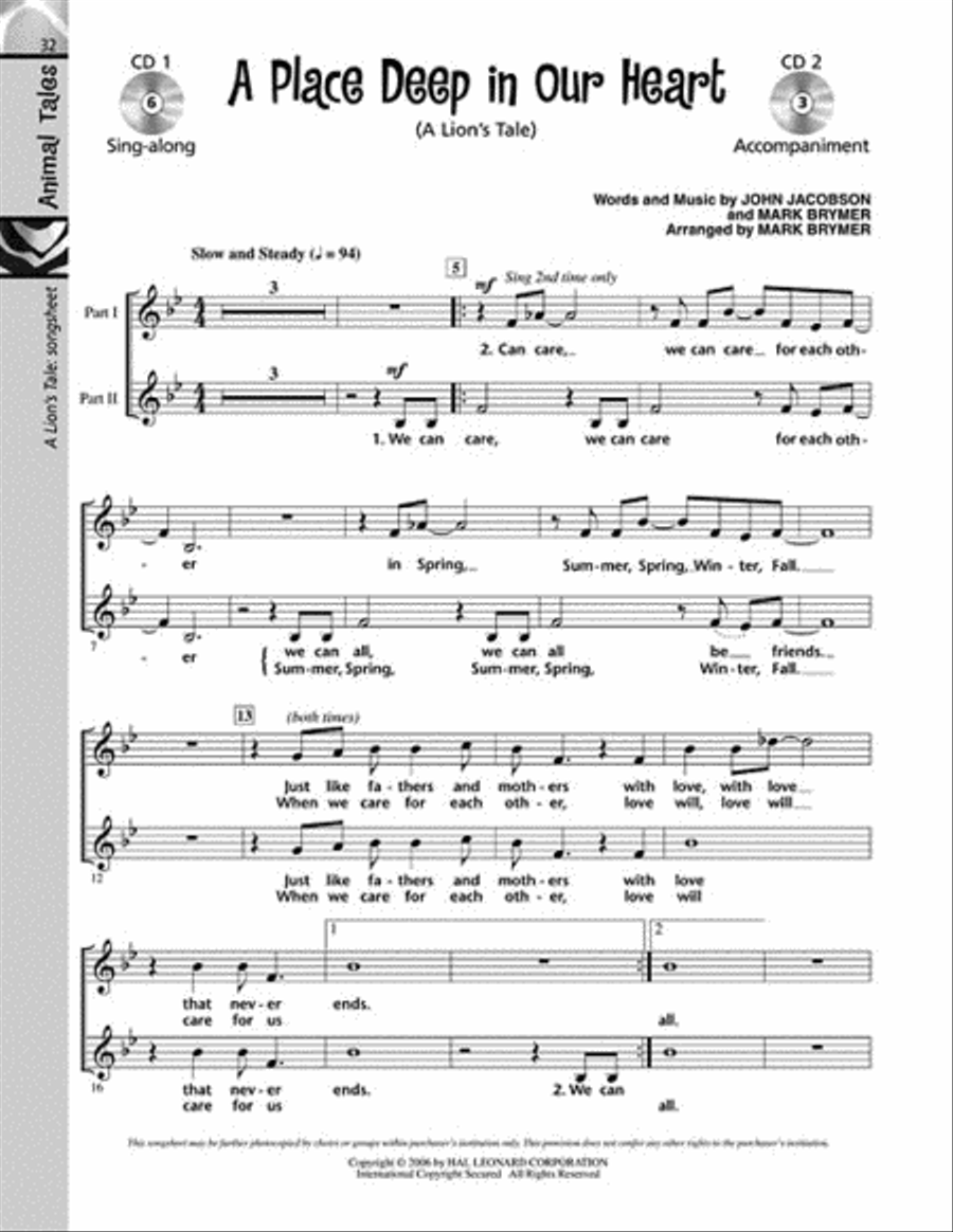 Animal Tales Choir scores gallery preview page 5
