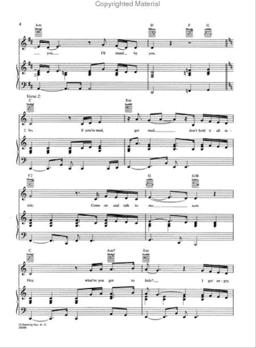 I'll Stand by You Small Ensemble scores gallery preview page 3
