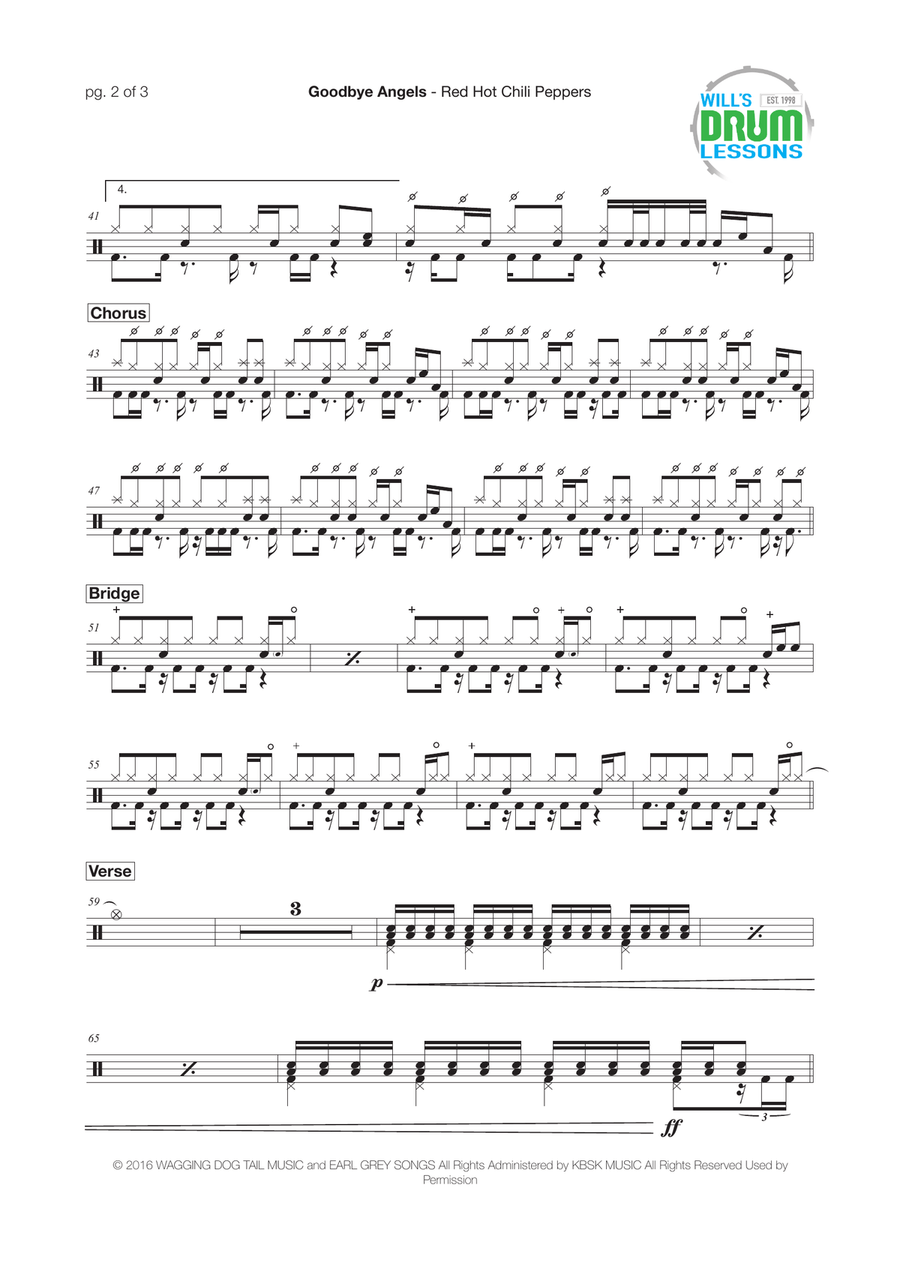 Goodbye Angels Goodbye Angels Drum Set scores gallery preview page 2