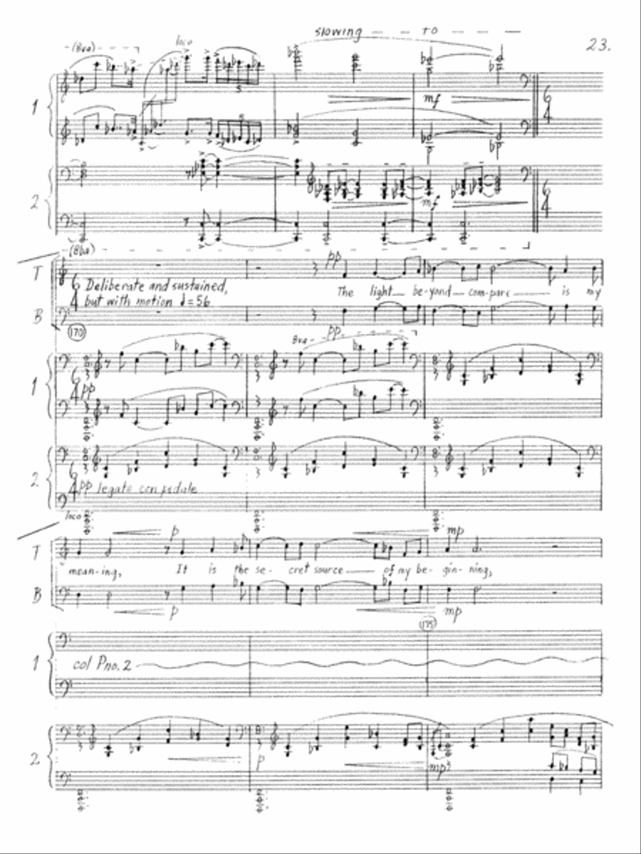 The Incomprehensible Light TTBB scores gallery preview page 15