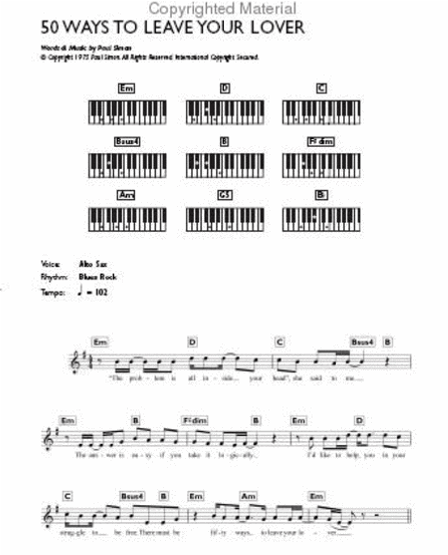 Paul Simon - Easiest Keyboard Collection Electronic Keyboard scores gallery preview page 3