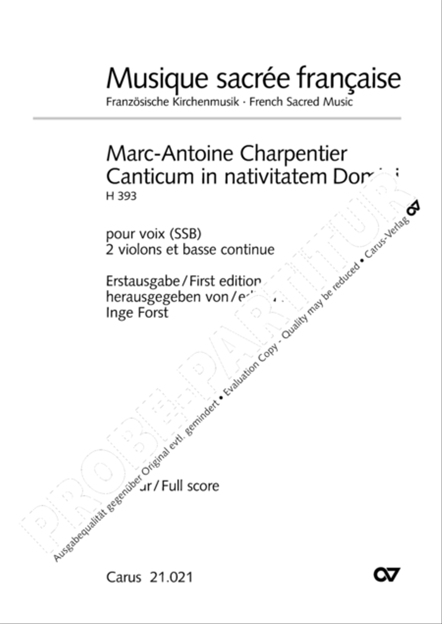 Canticum in nativitatem Domini Choir scores gallery preview page 2