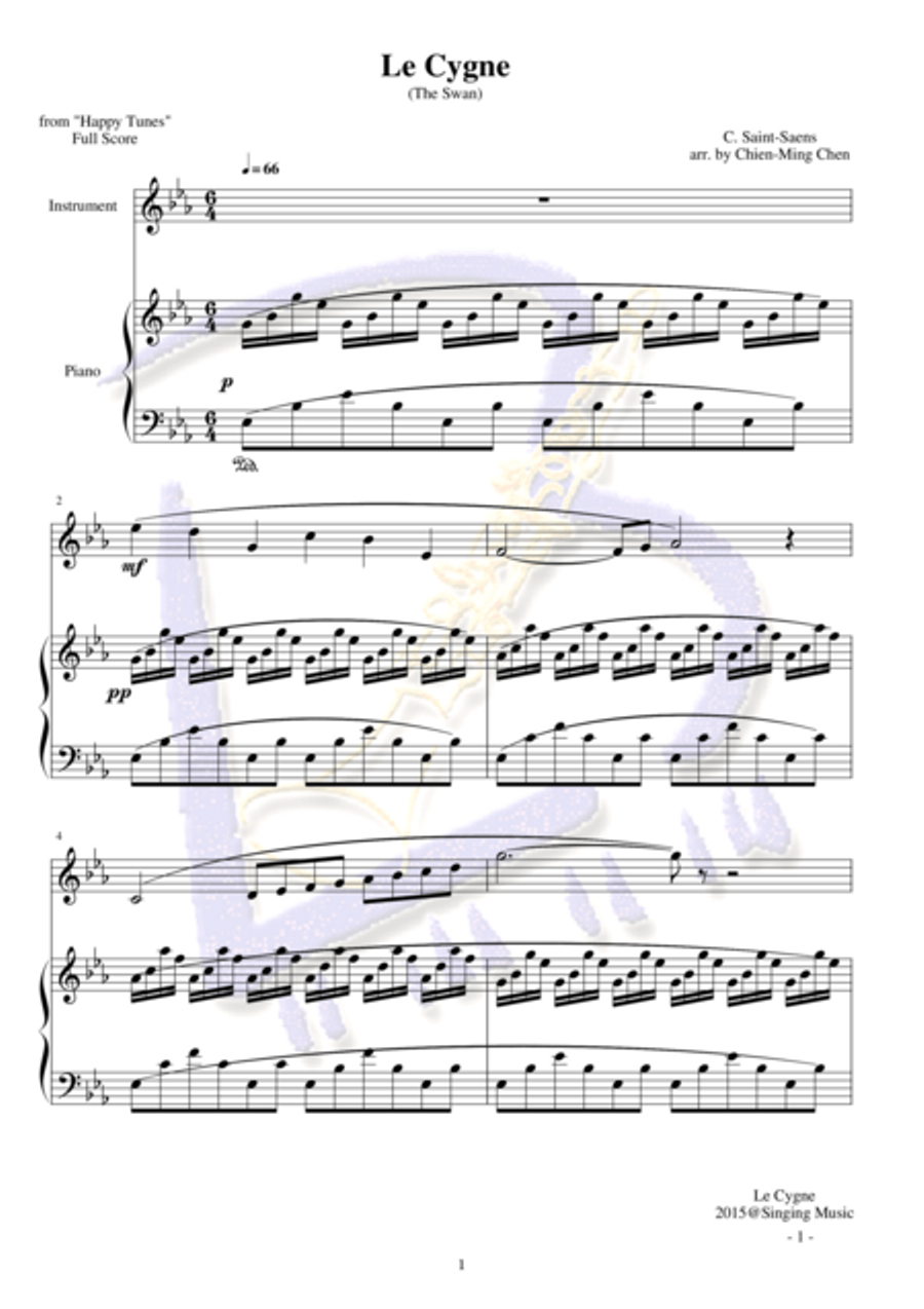 The Swan English Horn scores gallery preview page 1