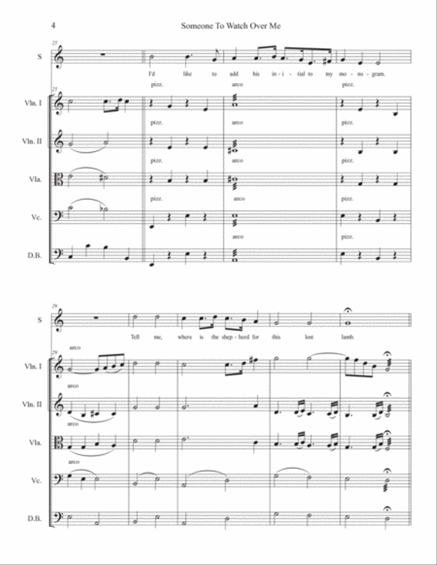 Someone To Watch Over Me Someone To Watch Over Me Double Bass scores gallery preview page 5