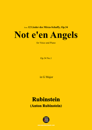 A. Rubinstein-Nicht mit Engeln in blauen Himmelszelt(Not e'en Angels),Op.34 No.1,in G Major