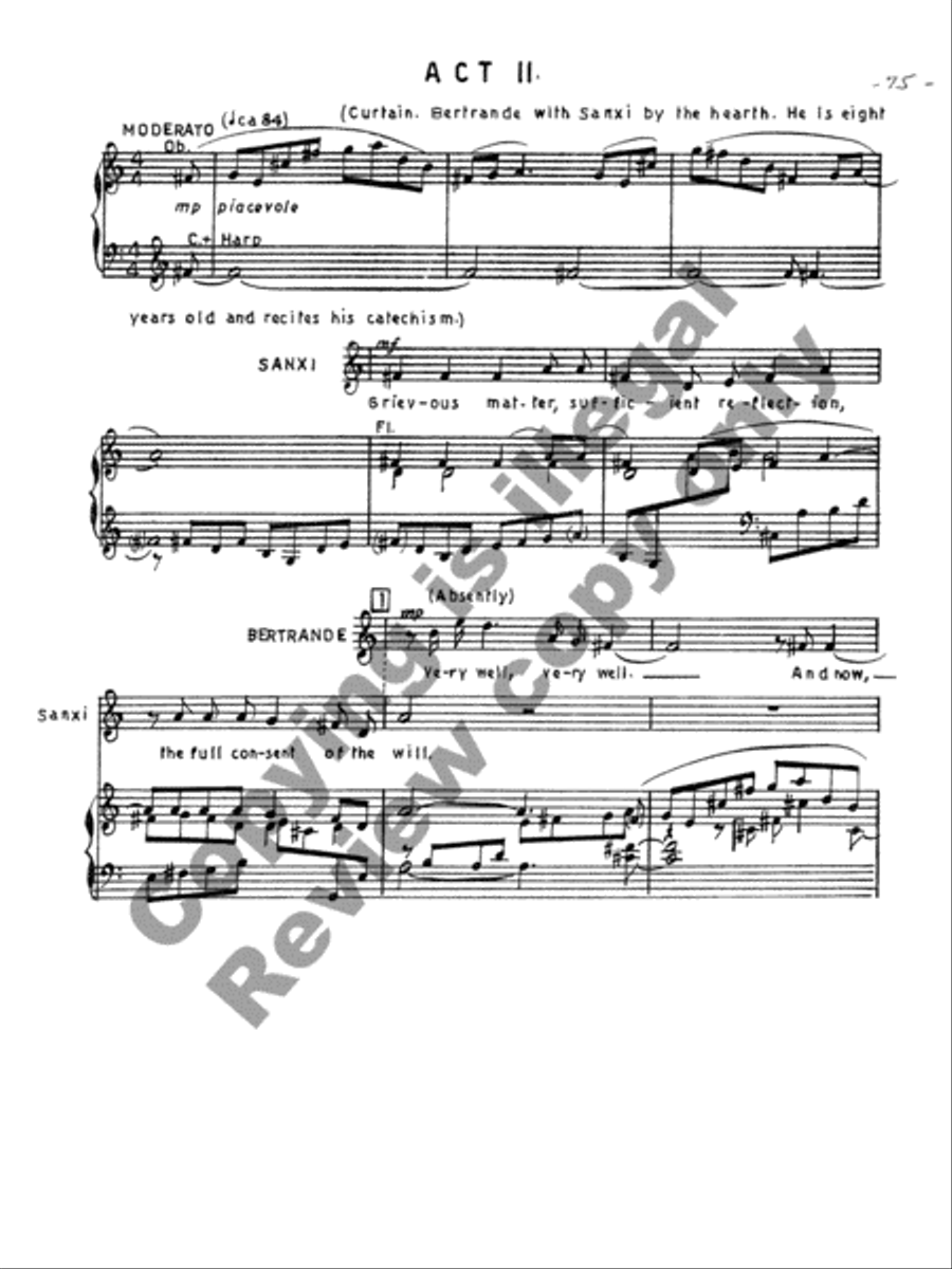 The Wife of Martin Guerre Choir scores gallery preview page 15