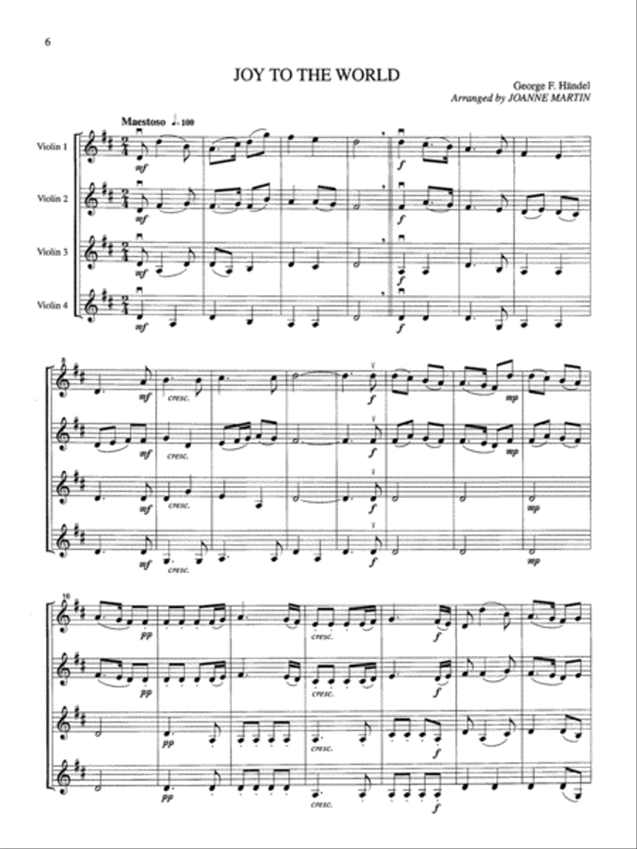Festive Strings for Ensemble Violin scores gallery preview page 8