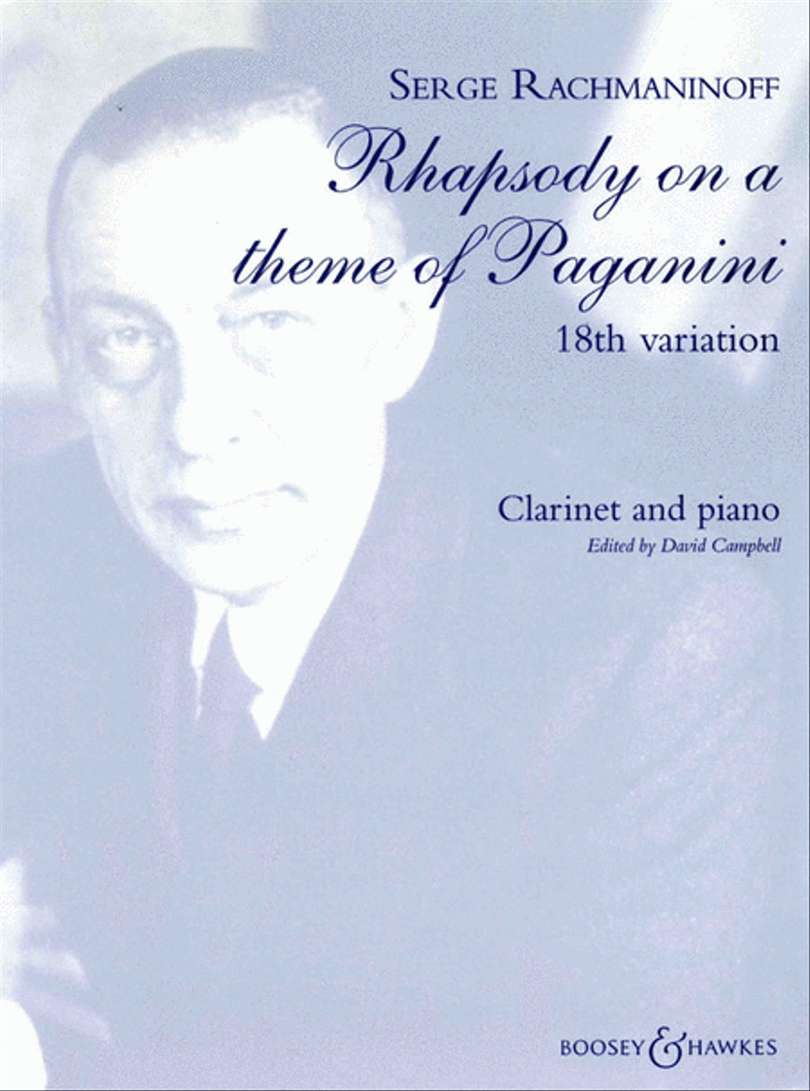 Rhapsody on a Theme of Paganini, Op. 43 Clarinet Solo scores gallery preview page 1
