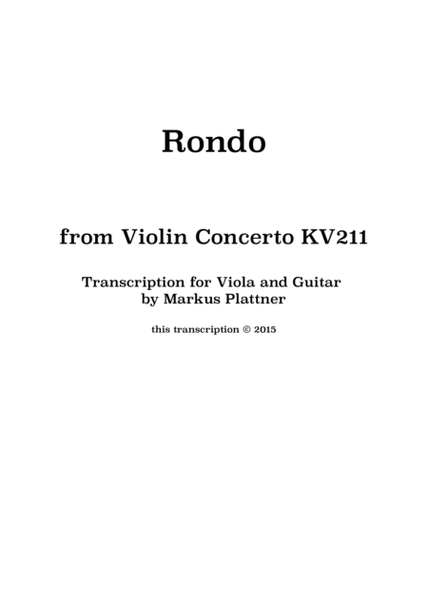 Mozart Rondo for Viola and Guitar image number null