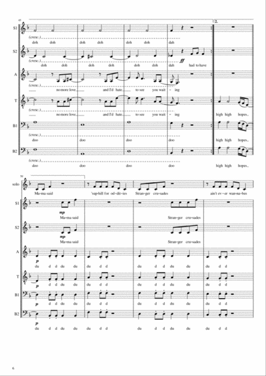 High Hopes Divisi scores gallery preview page 6