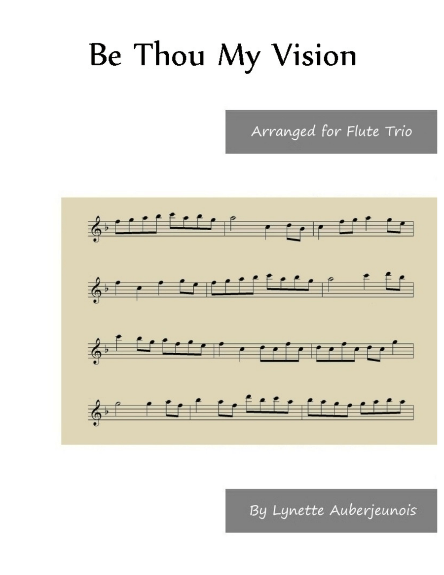 Be Thou My Vision - Flute Trio Flute Trio scores gallery preview page 1