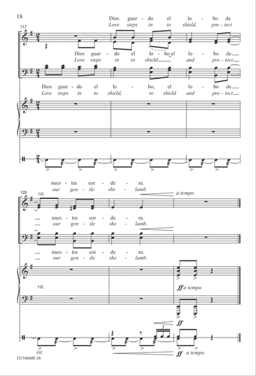 Tres Villancicos Españoles 4-Part scores gallery preview page 18