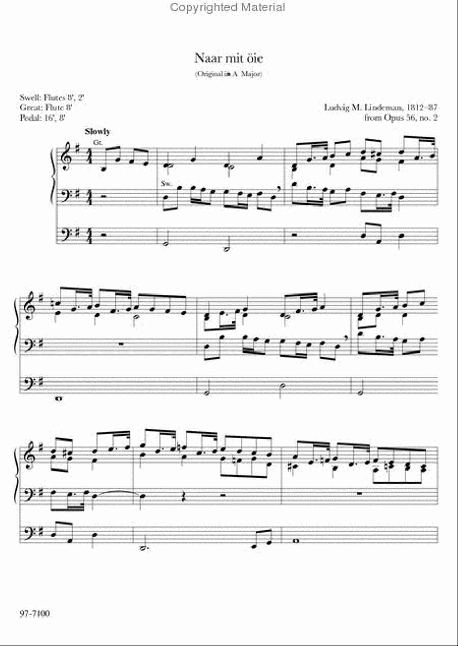 Master Organ Works of Jan Bender, Vol. 3 Organ scores gallery preview page 6