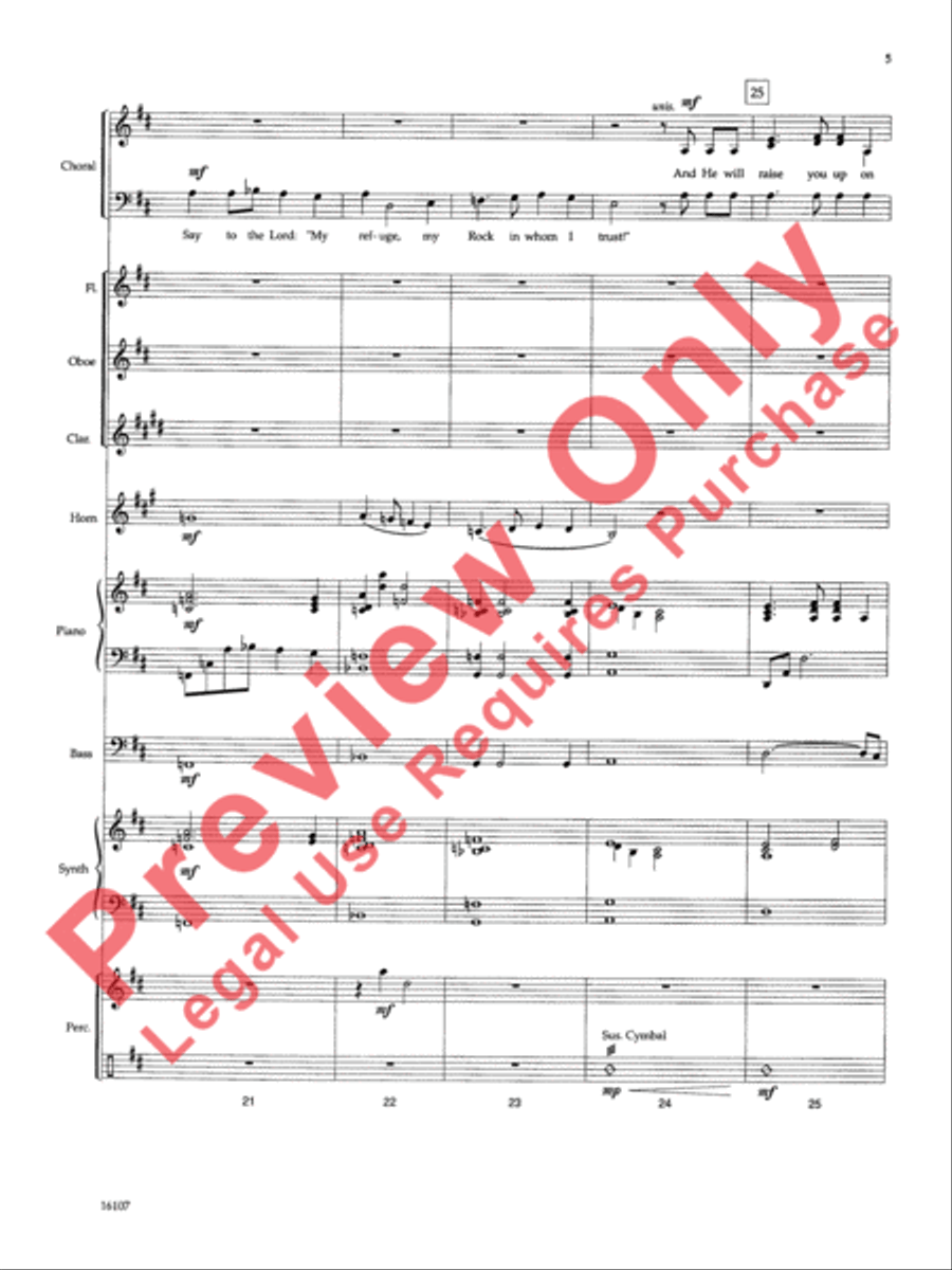 On Eagle's Wings Choir scores gallery preview page 30