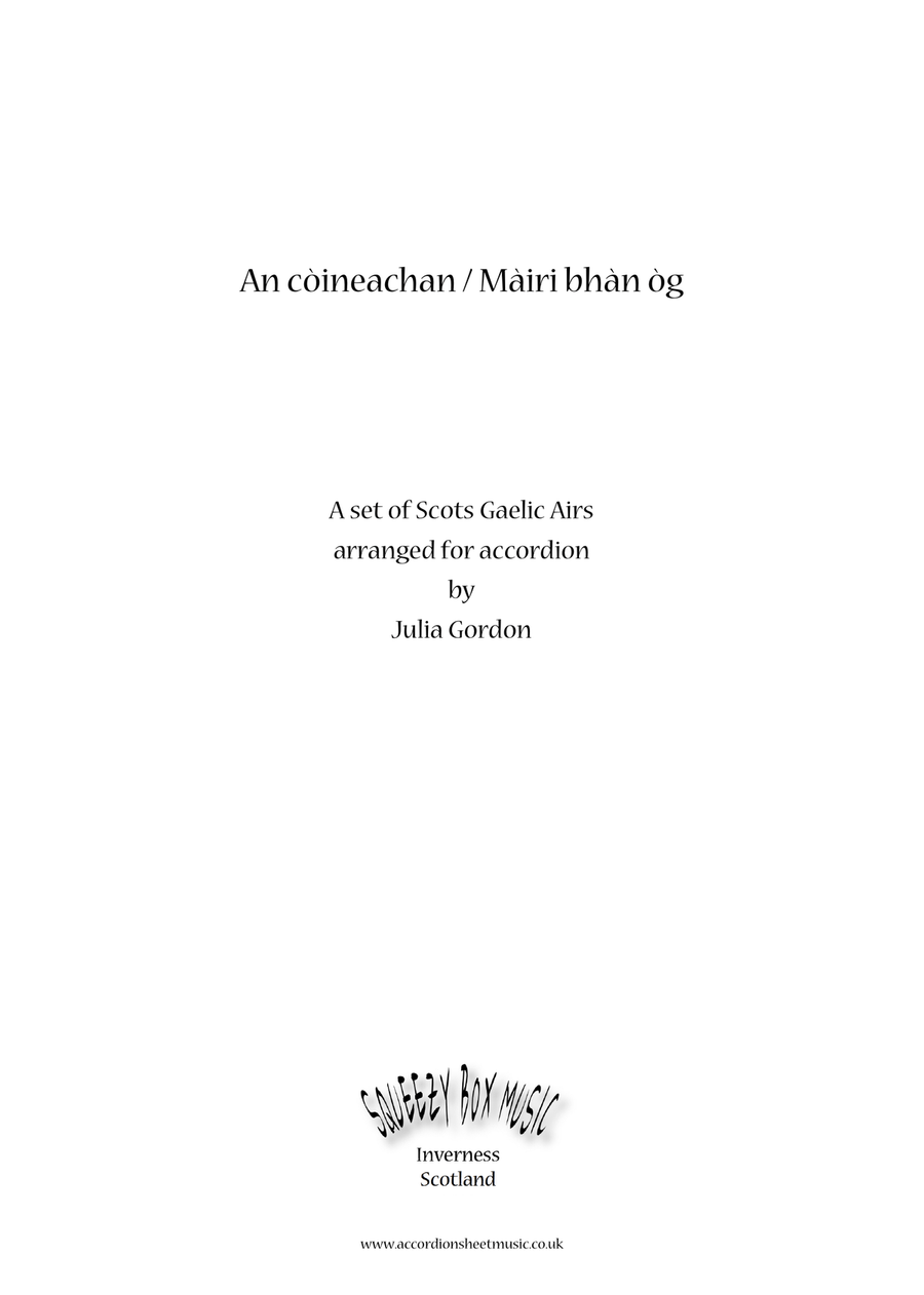 An còineachan / Màiri bhàn òg Accordion scores gallery preview page 1