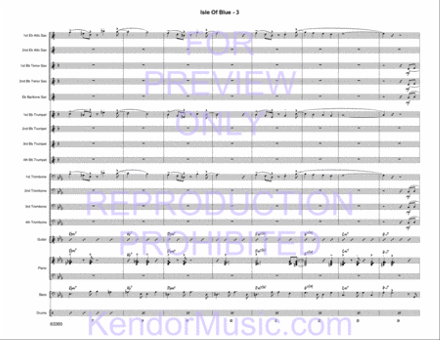 Isle of Blue Jazz Ensemble scores gallery preview page 5