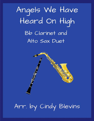 Book cover for Angels We Have Heard On High, Bb Clarinet and Alto Sax Duet