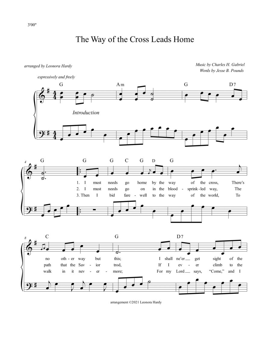 The Way of the Cross Leads Home Voice scores gallery preview page 1