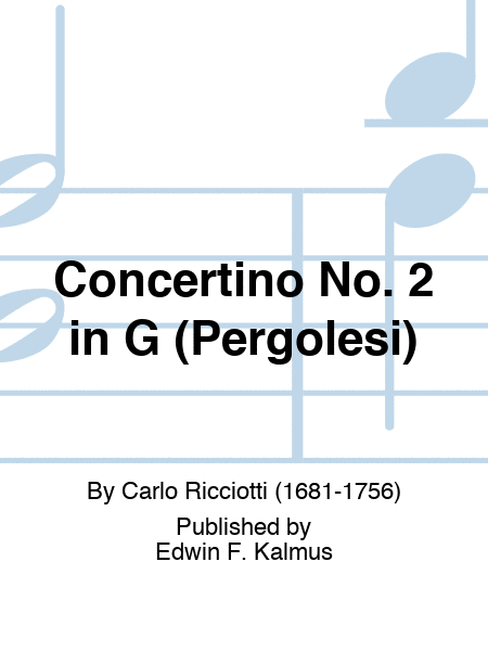 Concertino No. 2 in G (Pergolesi)