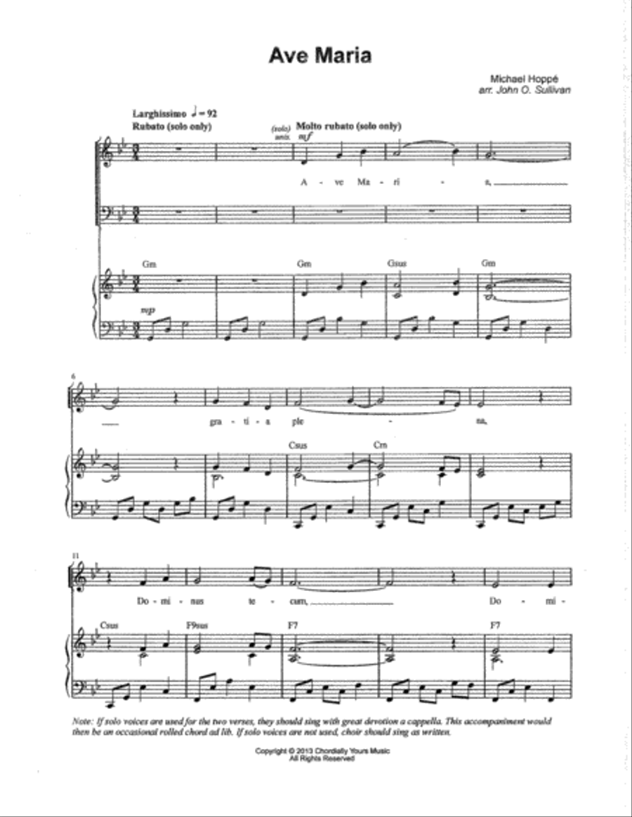 Ave Maria 4-Part scores gallery preview page 2
