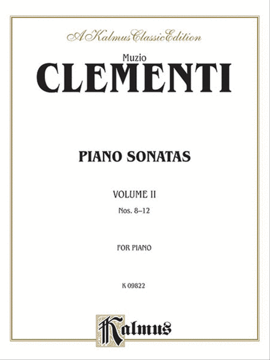Piano Sonatas, Volume 2 Piano Solo scores gallery preview page 1