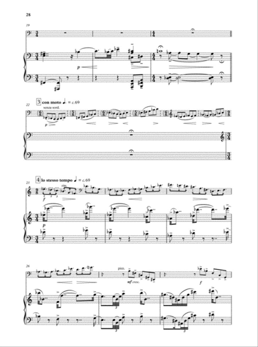 Cello Concerto Piano Accompaniment scores gallery preview page 3