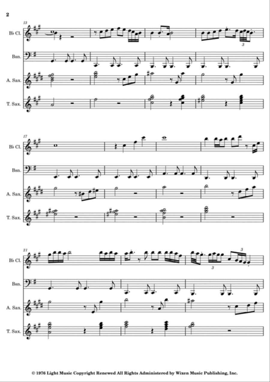 Europa Woodwind Quartet scores gallery preview page 2