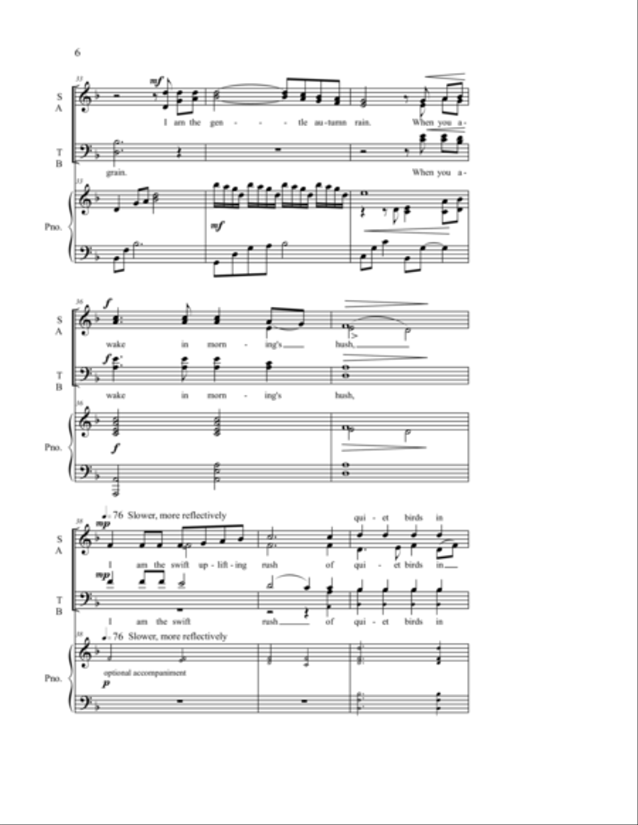 Do Not Stand at My Grave and Weep 4-Part scores gallery preview page 9
